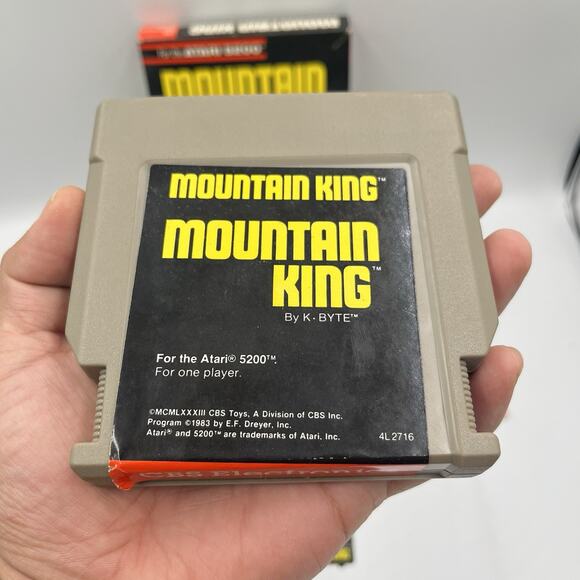 Mountain King (Atari 2600, 1983) Complete in Box CIB With Inserts - Picture 5 of 16